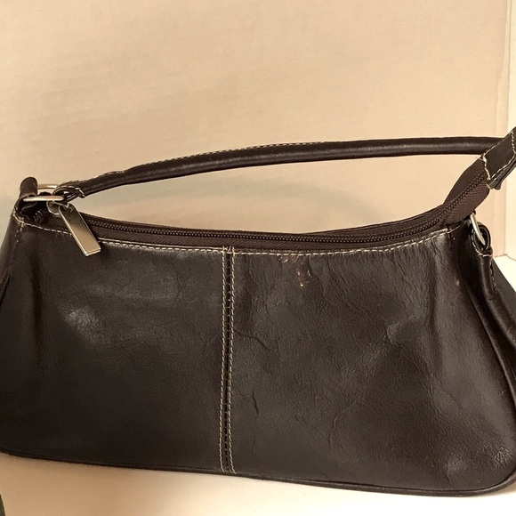 Leather Hand Bag | Brownie Dark Chocolate Bag | Source Unknown - Picture 4 of 11